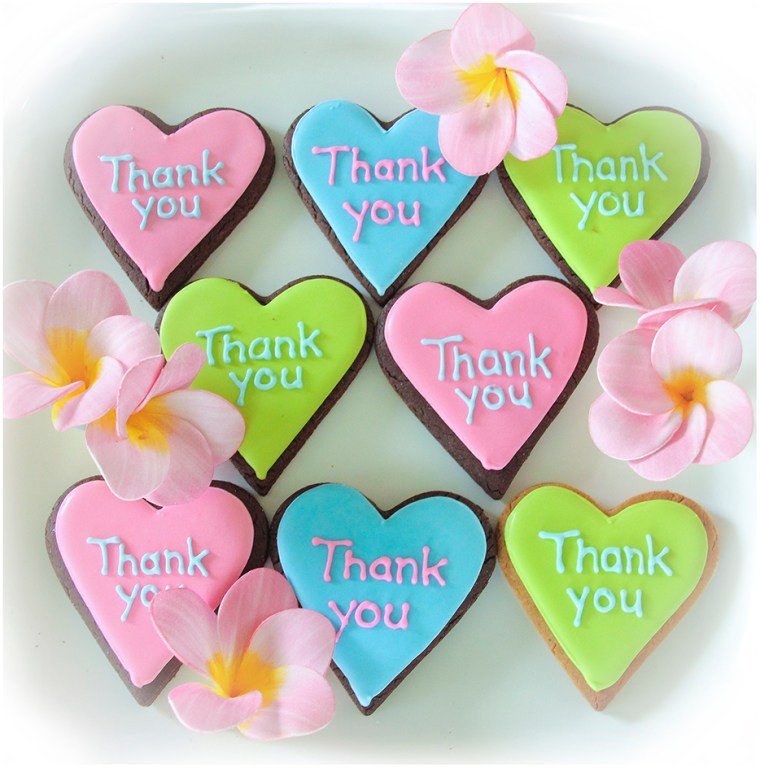 Thank You Iced Cookie Favours