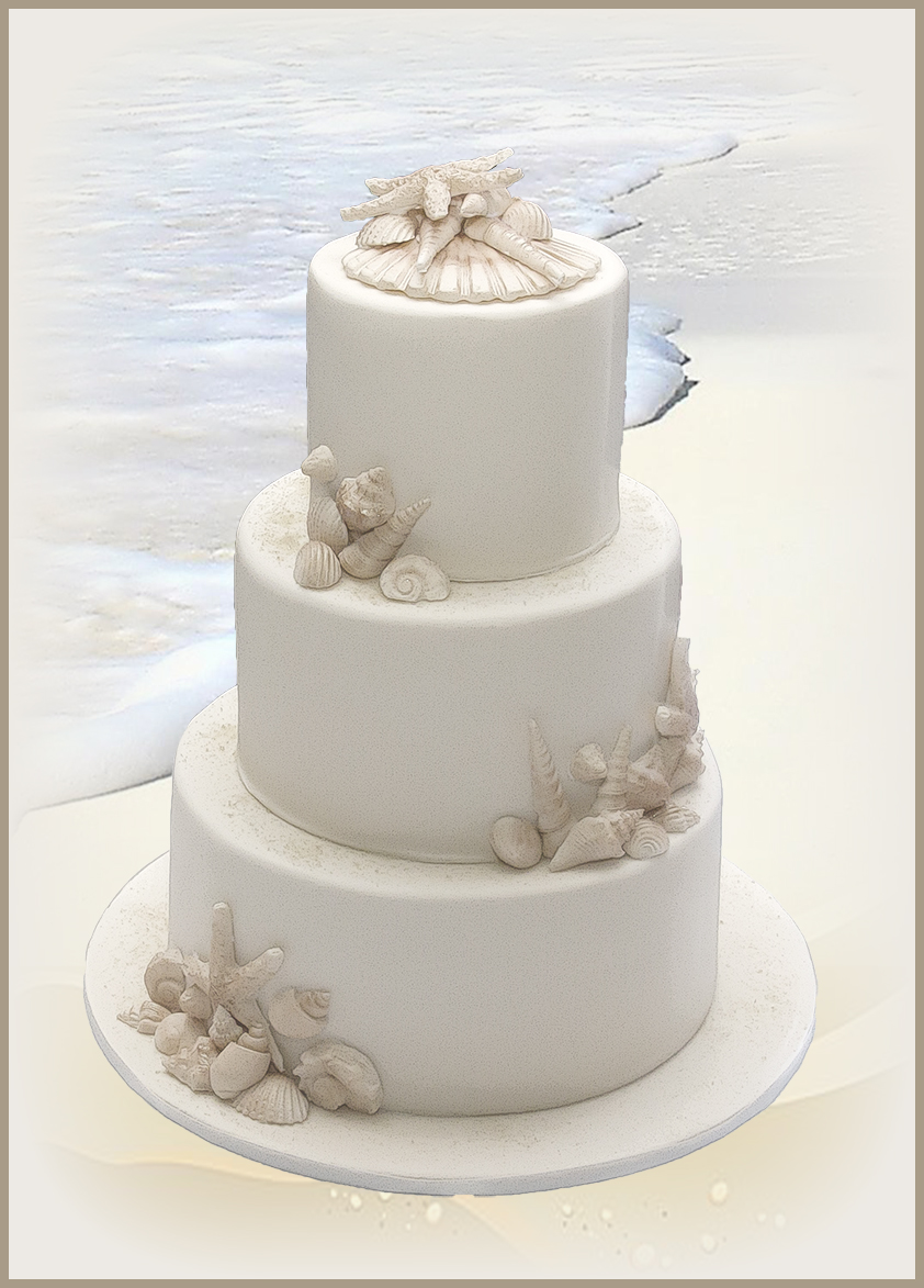 Beach Cake 3 tier