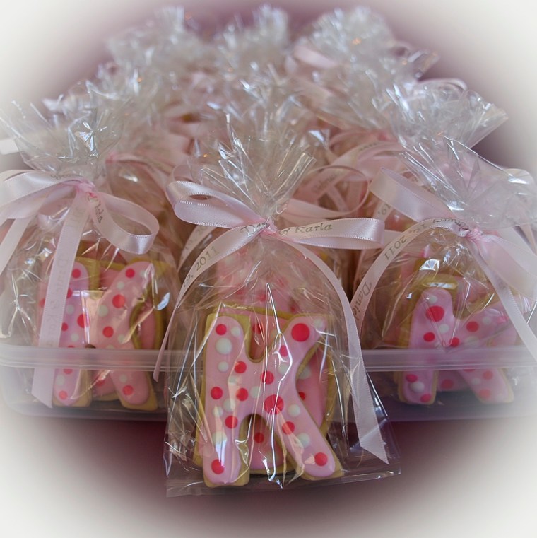 Initials Wedding Favour Iced Cookies