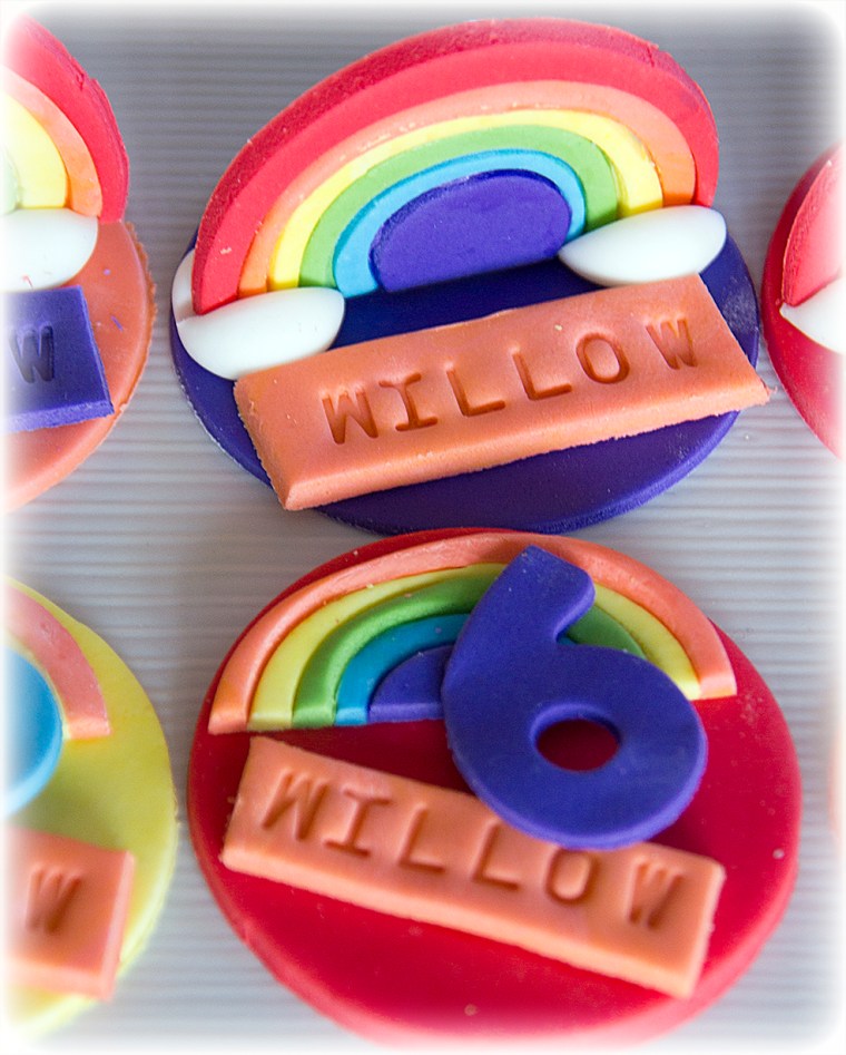 Rainbow Cupcake Toppers