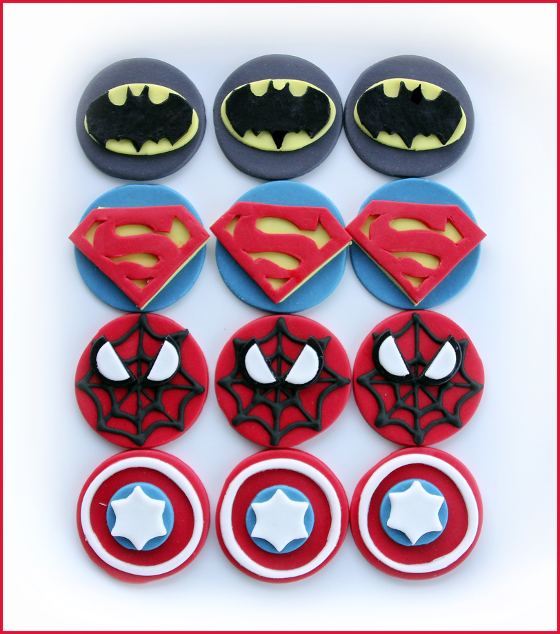 Superhero Cupcake Toppers