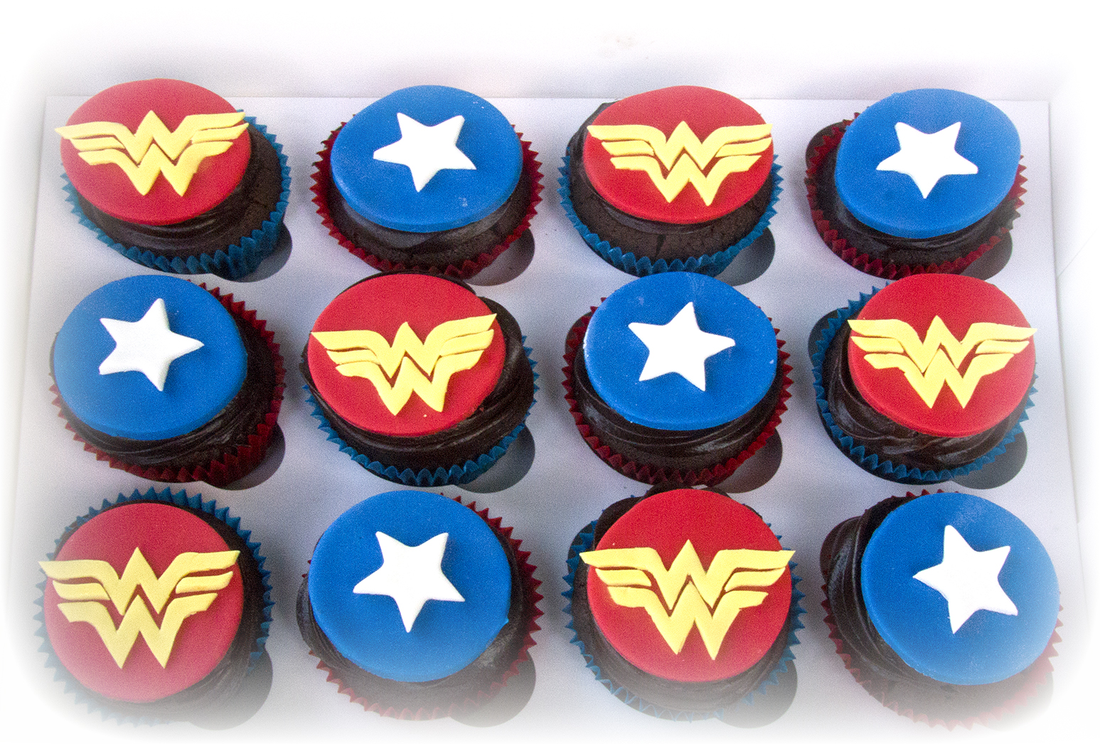 Wonder Woman Cupcakes