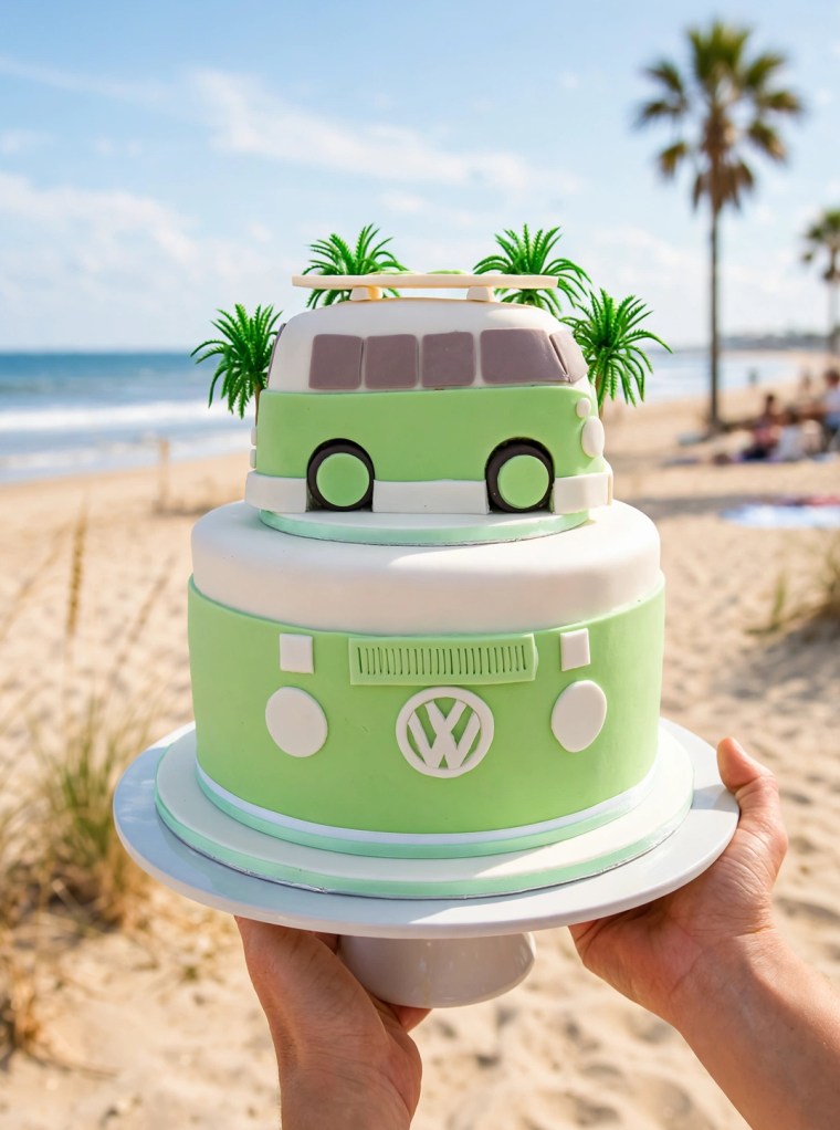 Kombi Cake at the beach